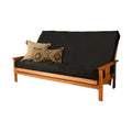 Queen-size Suede Black Futon Cover K74865