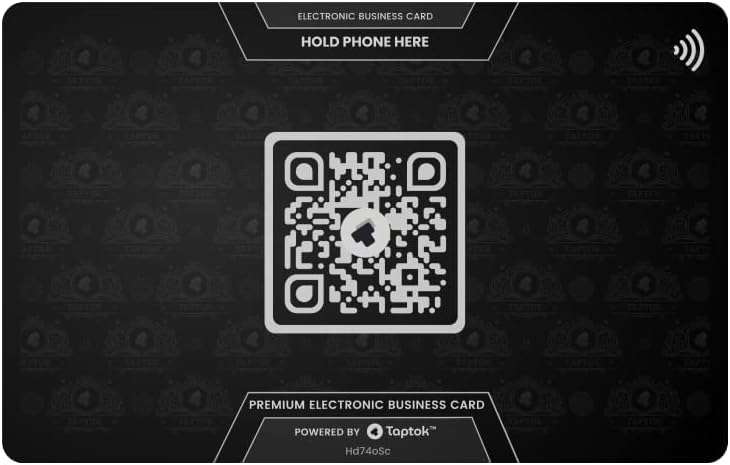 Metal Card 3 (Carbon Platinum) Electronic Business Card NFC Card Pack of 2 V2405