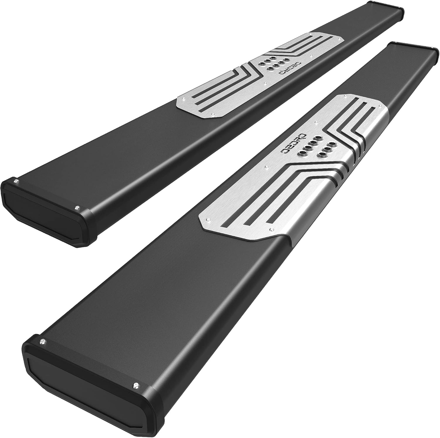 Black Textured Aluminum Running Boards A413