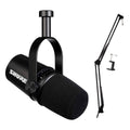Black Podcast Microphone with Boom Arm L1067
