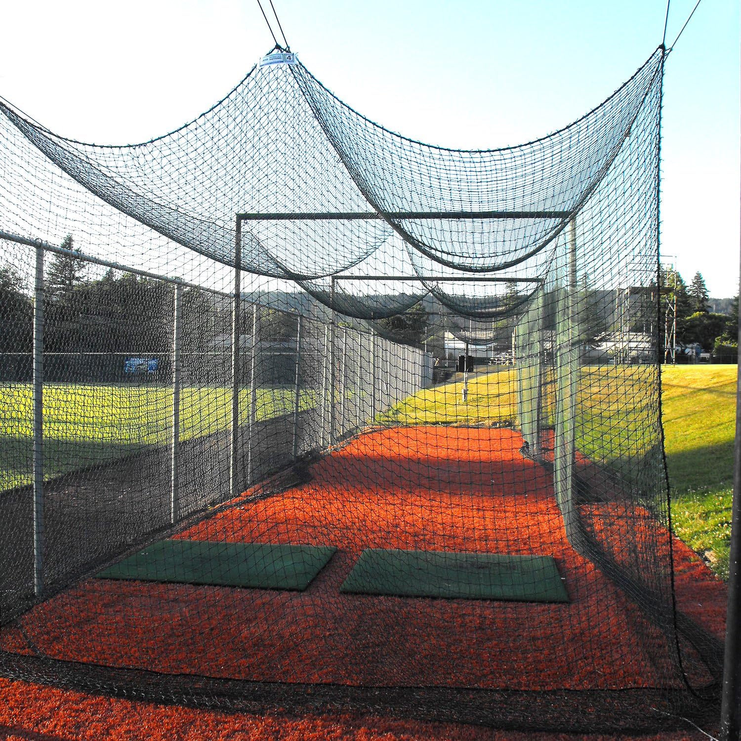 #60 Twisted Knotted Black Polyethylene Batting Cage Nets J949444
