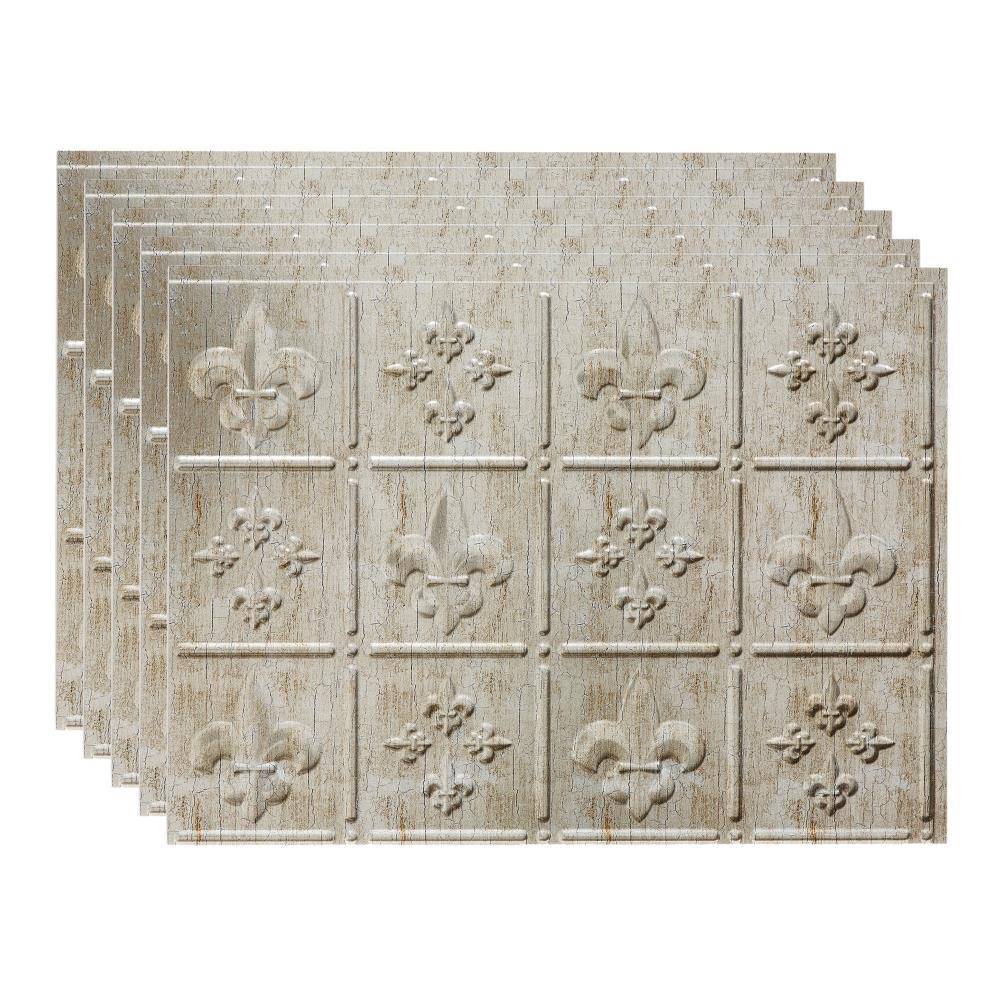 18in x 24in Vintage Metal Backsplash Panel (5 Pack) H90398