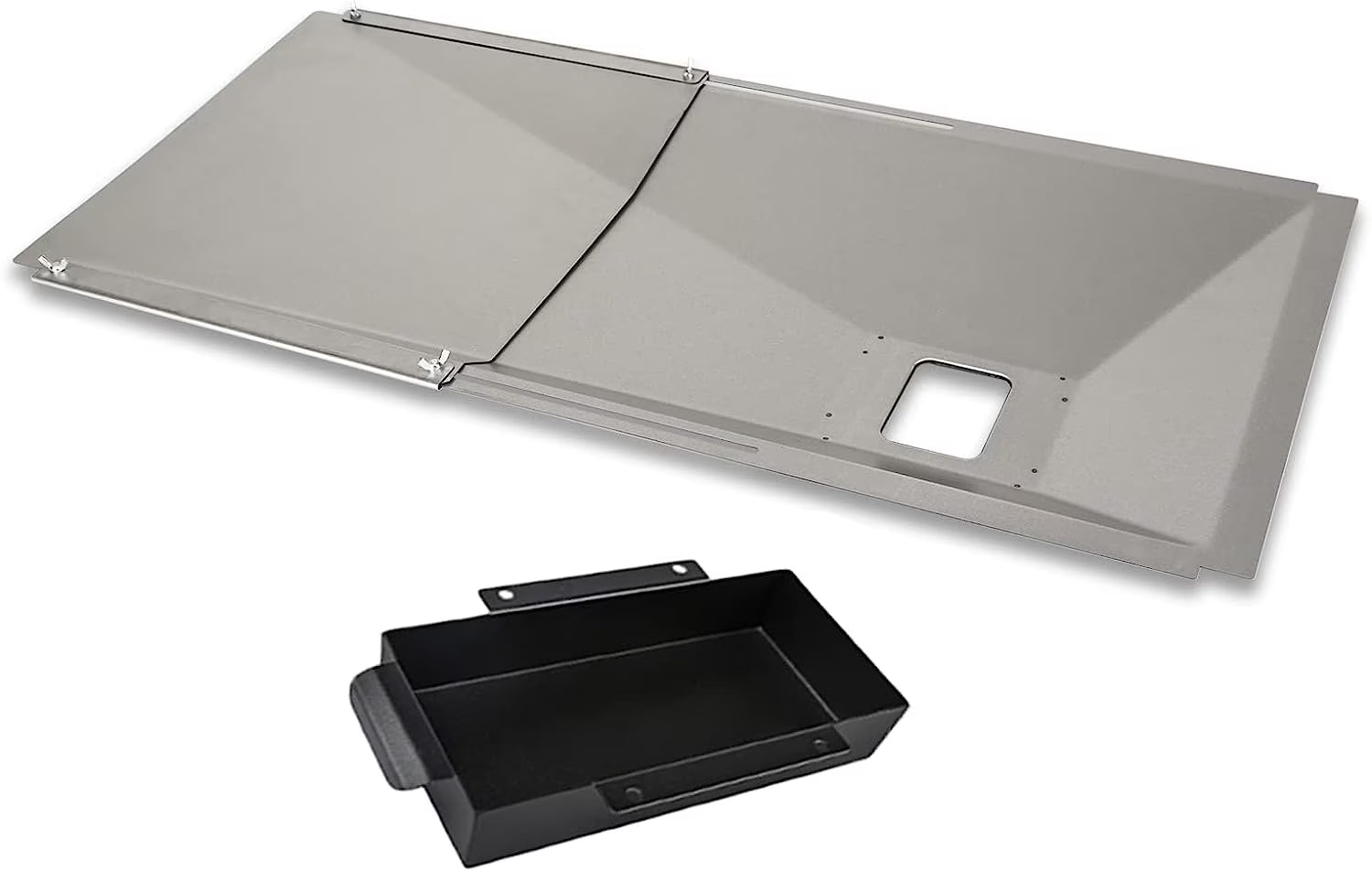 Universal Grease Tray with Catch Pan for Gas Grill F393445