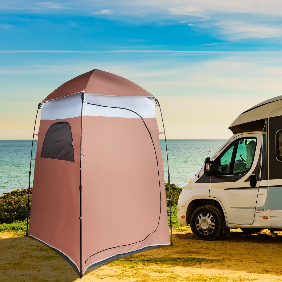 Portable Outdoor Shower Tent Camp Toilet Rain Shelter B2312