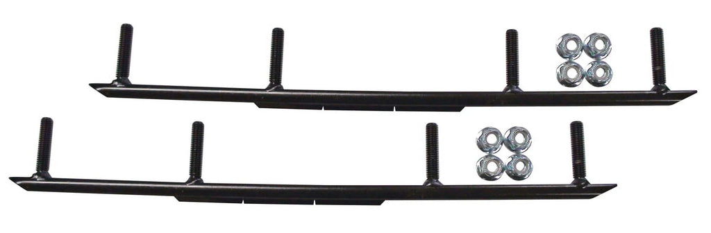 Red XPT Snowmobile Skis with 10" Round Bars Complete Kit H28507