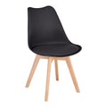 White Wood Legs Side Chair B2632