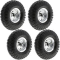 4 Pack Pneumatic Rubber Wheels with 5/8 Center Bearing O48180