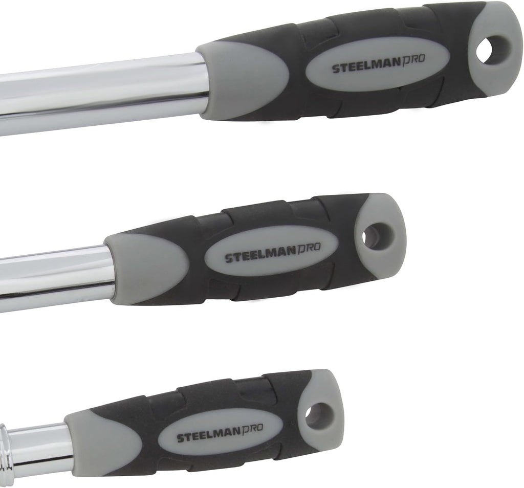 3-Piece Chrome-Vanadium Steel Ratchet Tool Set C35086