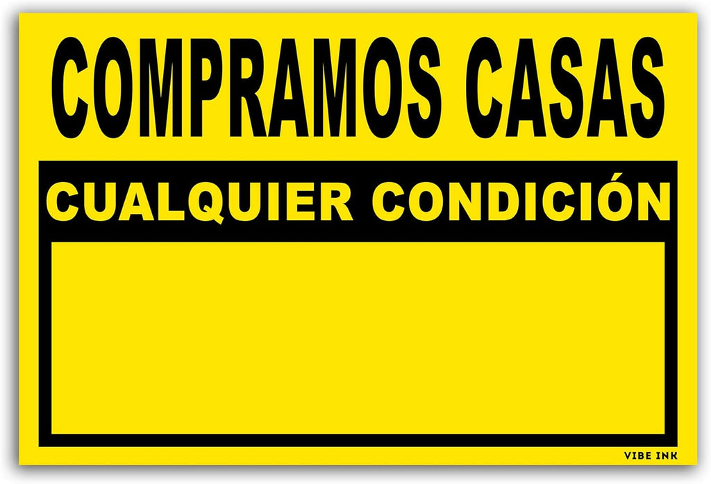 100-pack 18"x12" Plastic Signs X37715