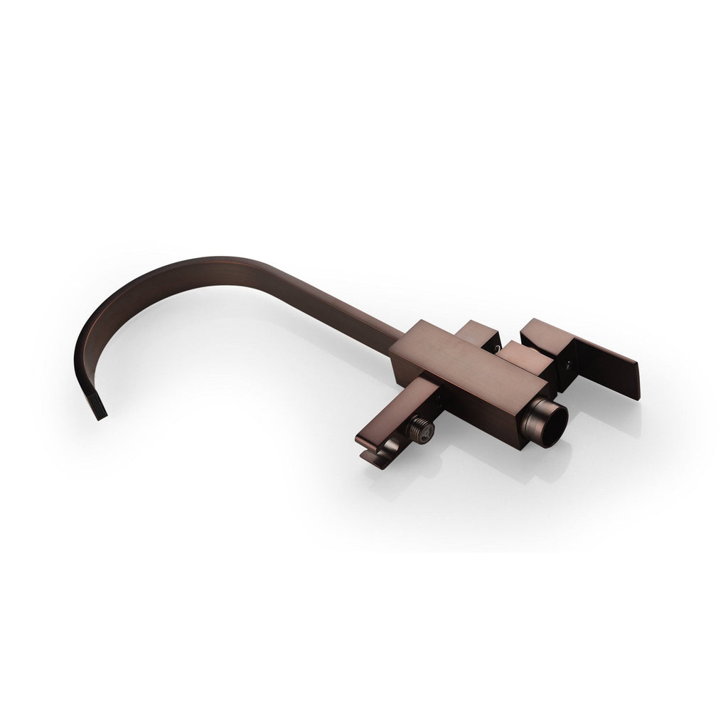 Oil Rubbed Bronze Gooseneck Tub Faucet with Hand Shower F1779