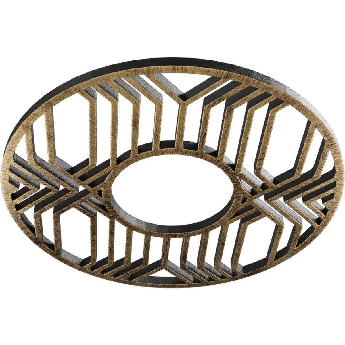 36x22OD x 13 1/8x22ID x 1x22P PVC Pierced Ceiling Medallion B50739