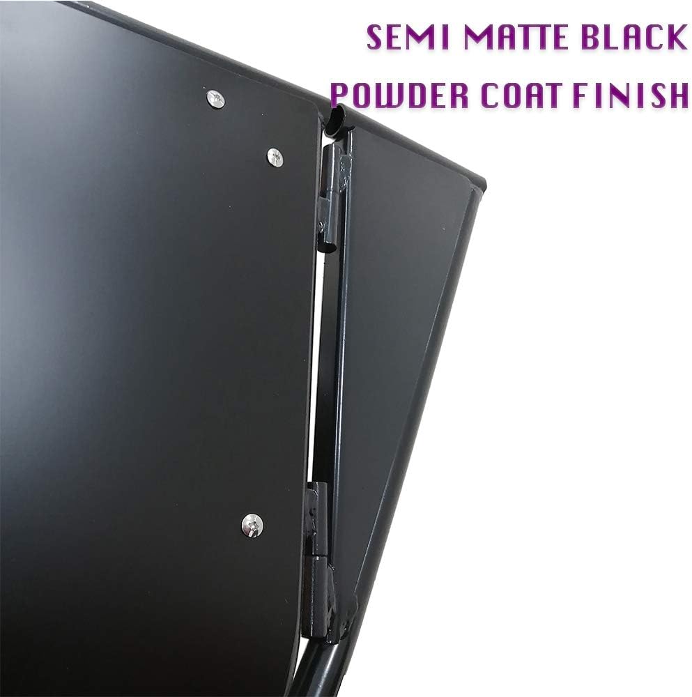 Black Metal Full Suicide Doors with Latches, Pair D737