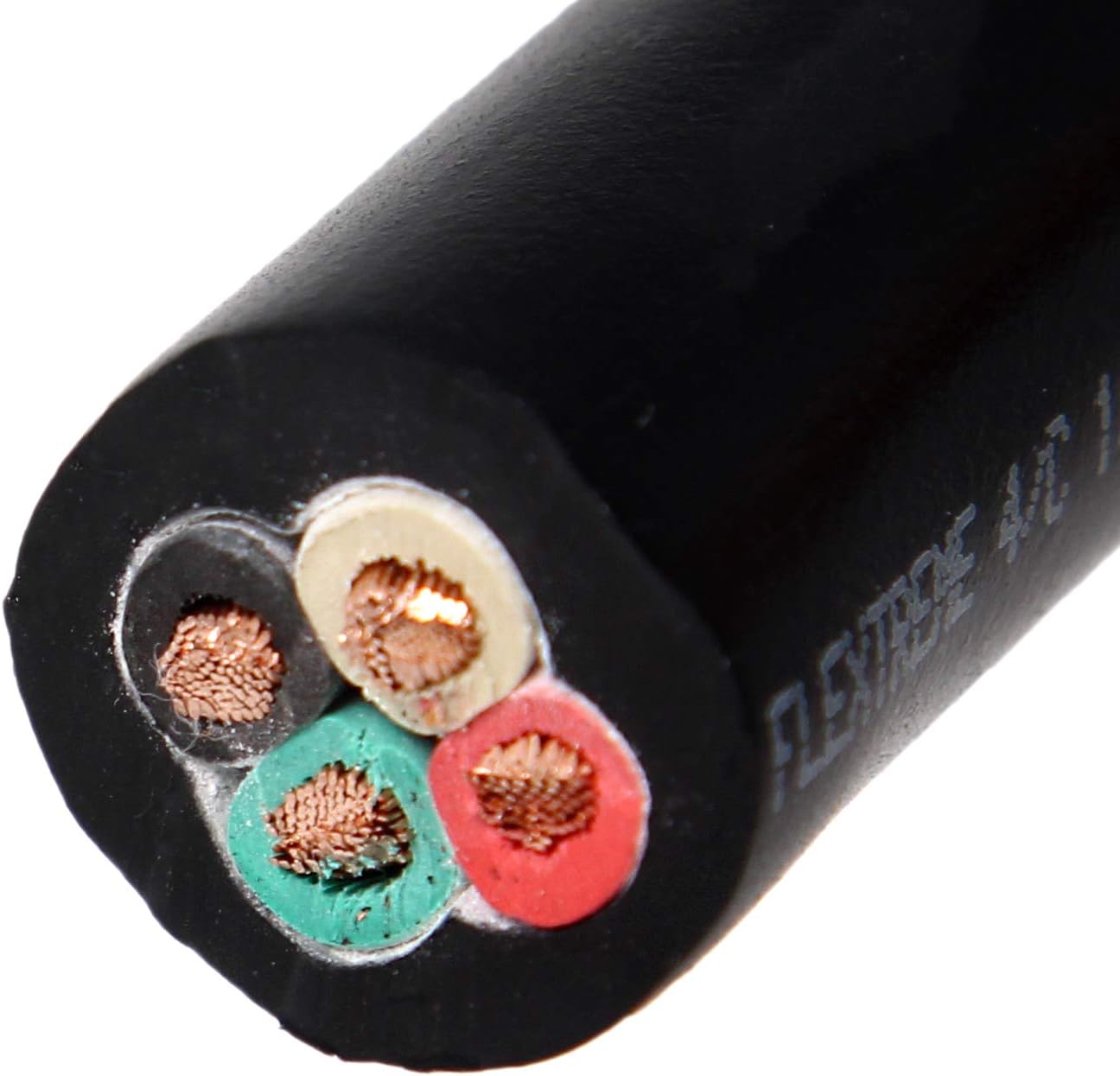 10 Gauge 4 Conductor 25' SOOW Wire V32650