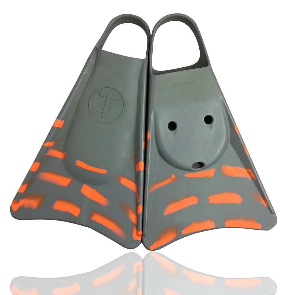 Swimfins Grey/Orange stripes XS W85087