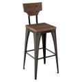 Brown Wood Counter Stool X5638