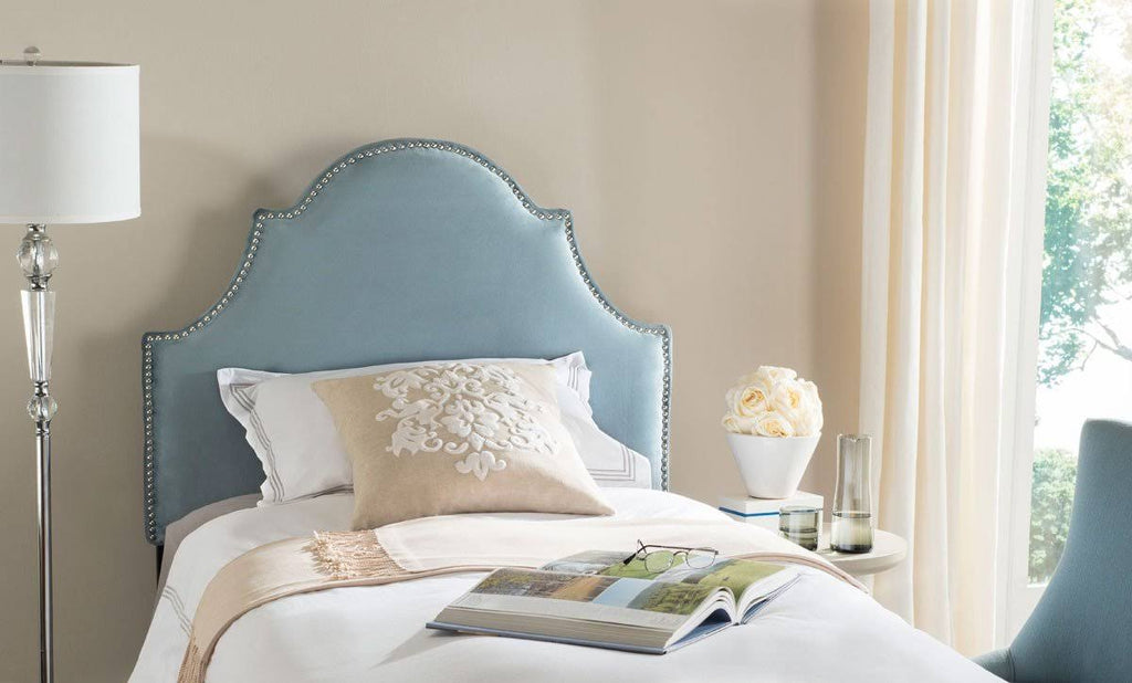 Wedgwood Blue Full Arched Headboard A211629