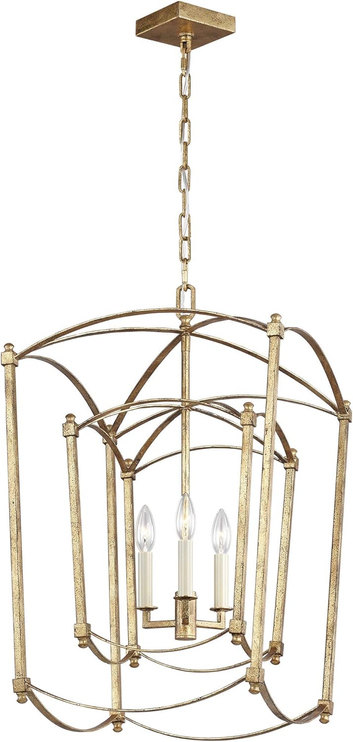 8-Light Antique Guild Candle Chandelier T3046