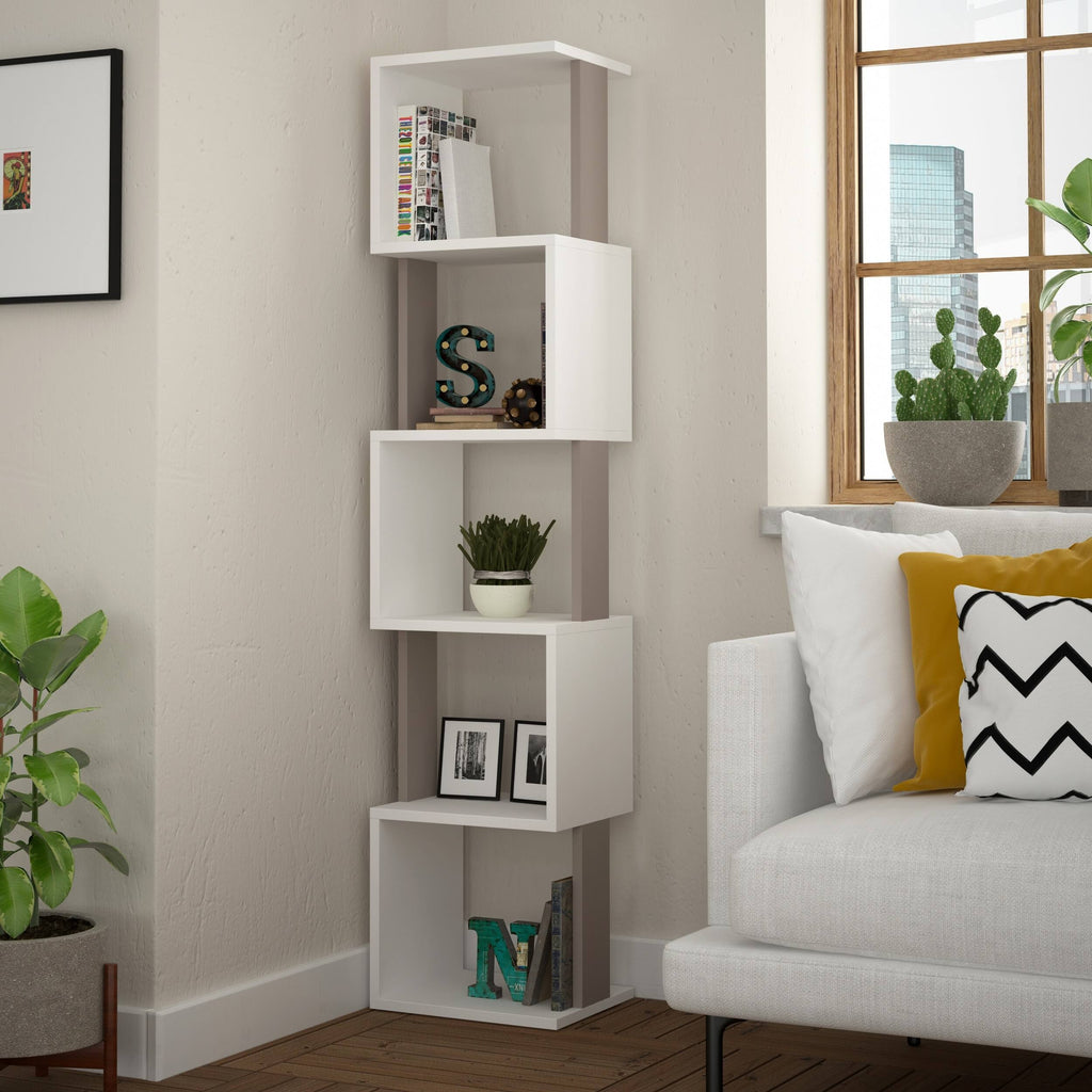 White Bookcase W948