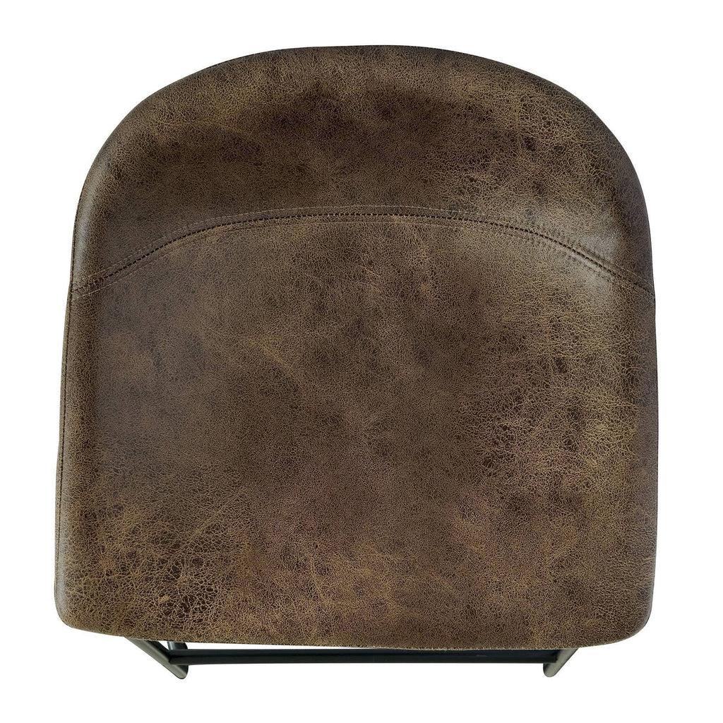 Brown Metal Bar Stool Set D4407