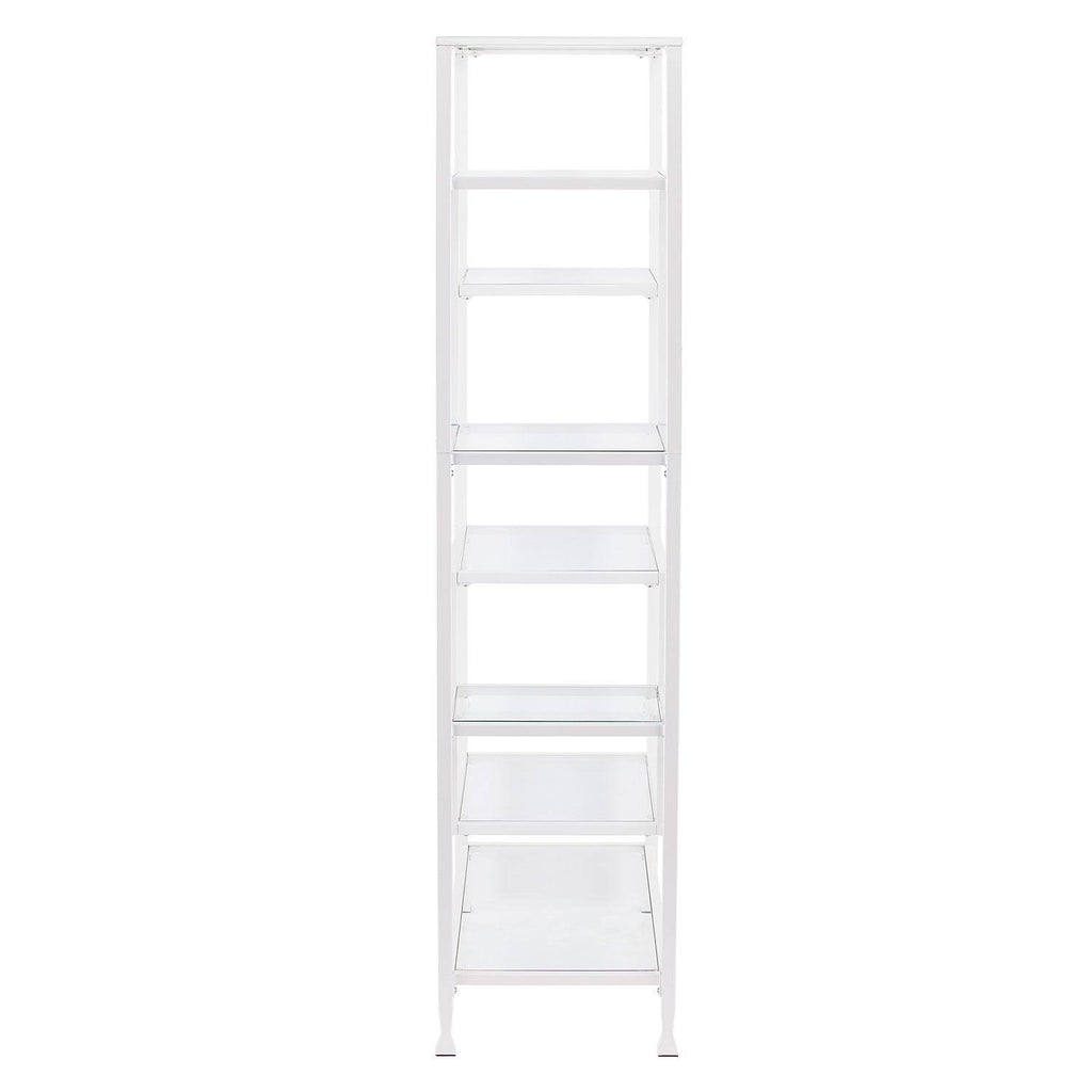 White Asymmetrical Bookcase Q948547