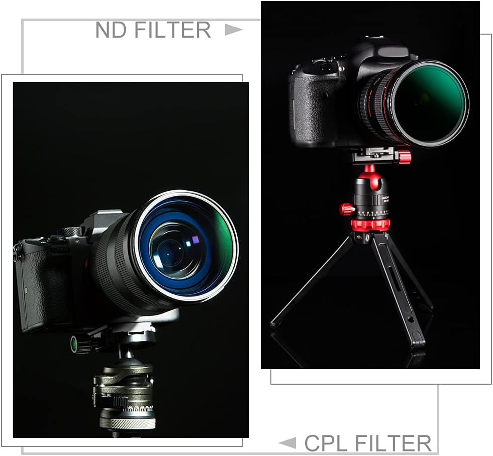 67mm ND8 ND64 CPL Circular Polarizer Filter Kit with 24 Multi-Layer Coatings, Pack of 2 A10163