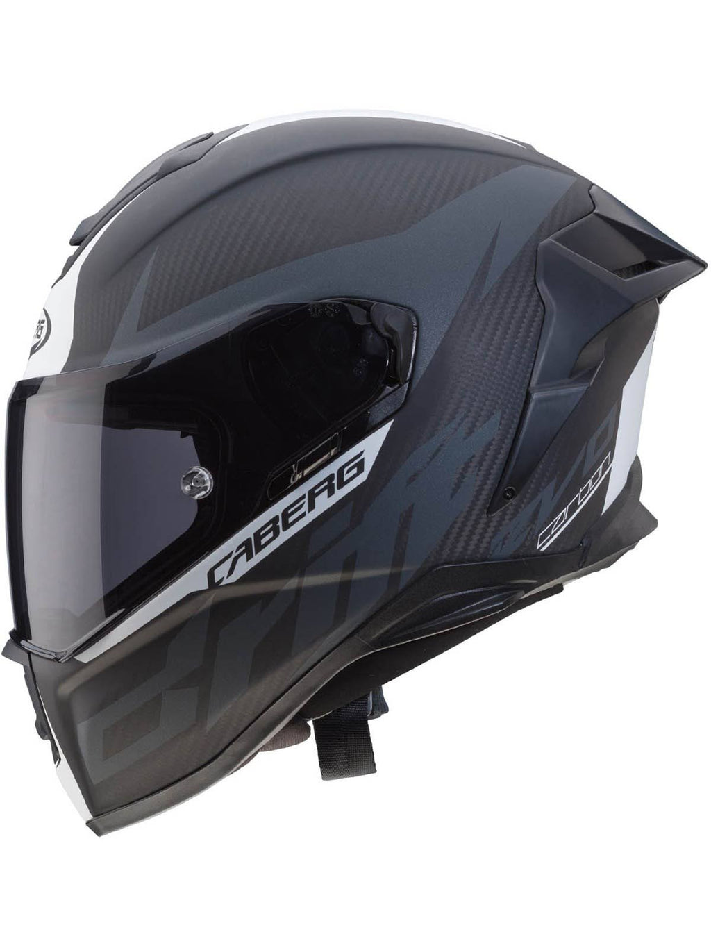 Matt Anthracite White Carbon Helmet Size L Z7996
