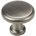 Antique Silver Round Cabinet Hardware Knob 25 Pack B383818