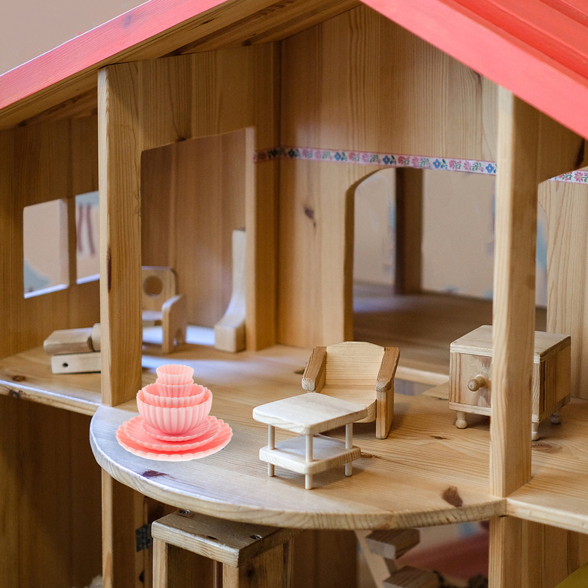 8 Pcs Dollhouse Toy Set Mini Kitchen Accessories Tiny Children’s Toys Room Model Miniature Cooking S42410