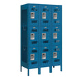 Triple Tier Vented Metal Locker F836