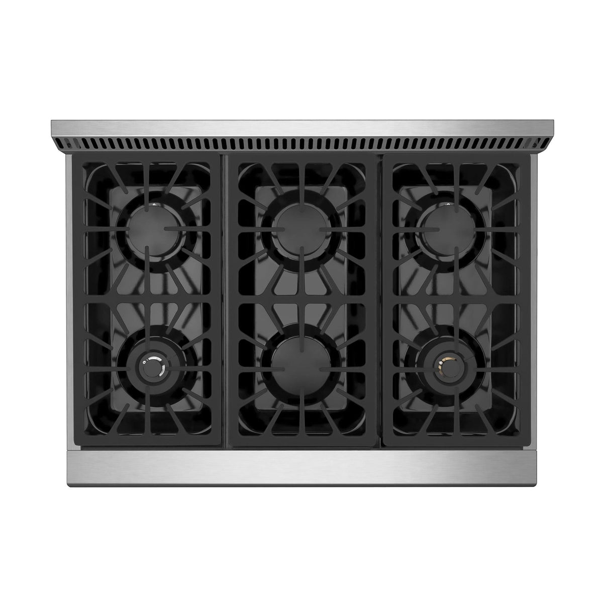 36 in. Recessed Gas Stove Cooktop with 5 Sealed Burners in Stainless Steel H9207