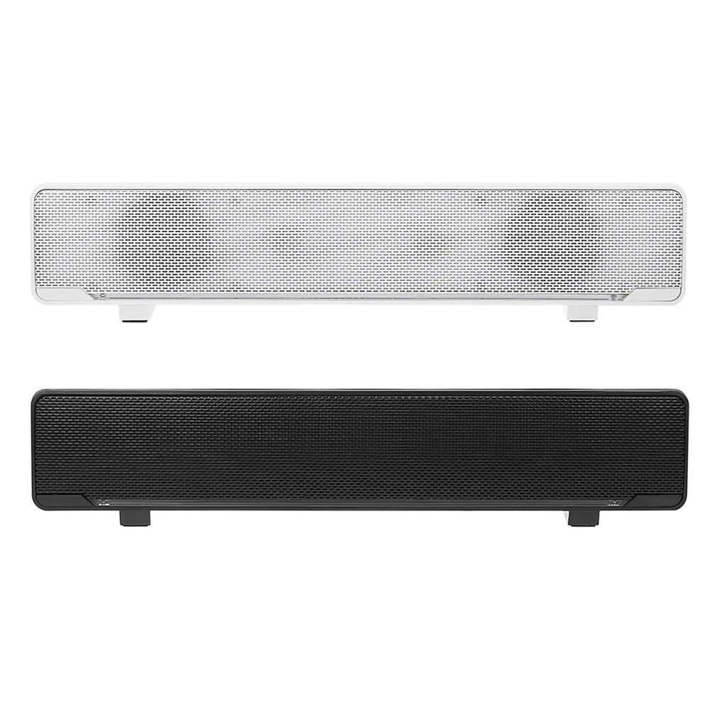 USB Wired Computer Speaker Bar Stereo Subwoofer with 3.5mm Audio Input E6484