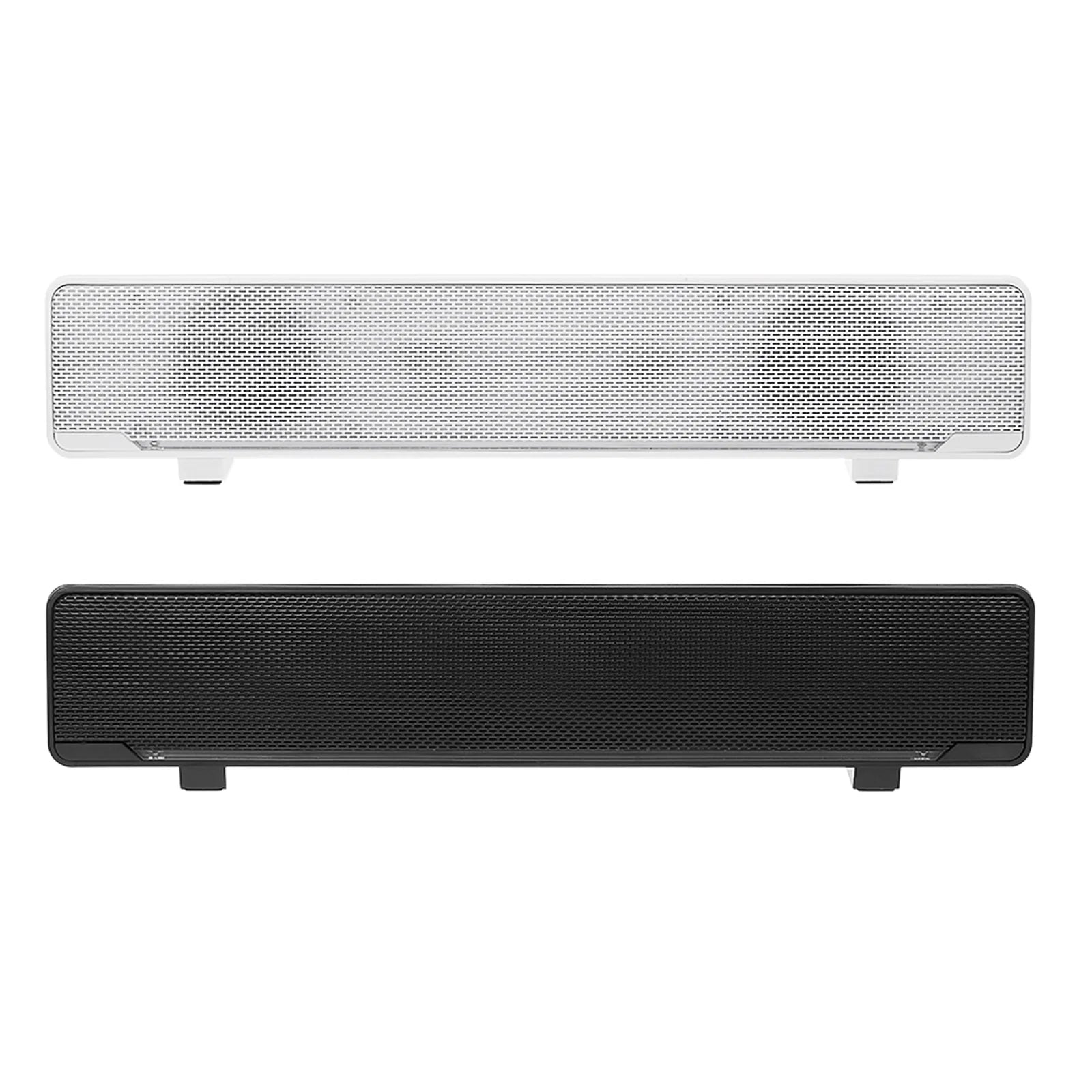 USB Wired Computer Speaker Bar Stereo Subwoofer with 3.5mm Audio Input E6484