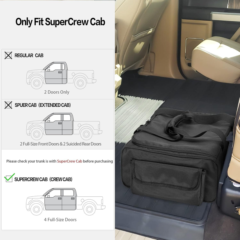 Under Seat Storage Bag with Inner Dividers & Multiple Pockets A56907