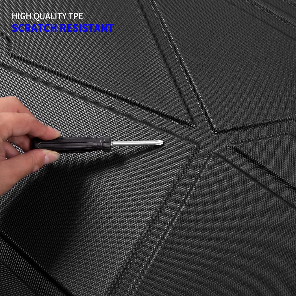 Rear Trunk Mat Cargo Liner TPE All-Weather 4 Door Pack of 2 Q6389