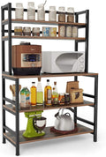 5-Tier Rustic Brown Kitchen Bakers Rack P8137
