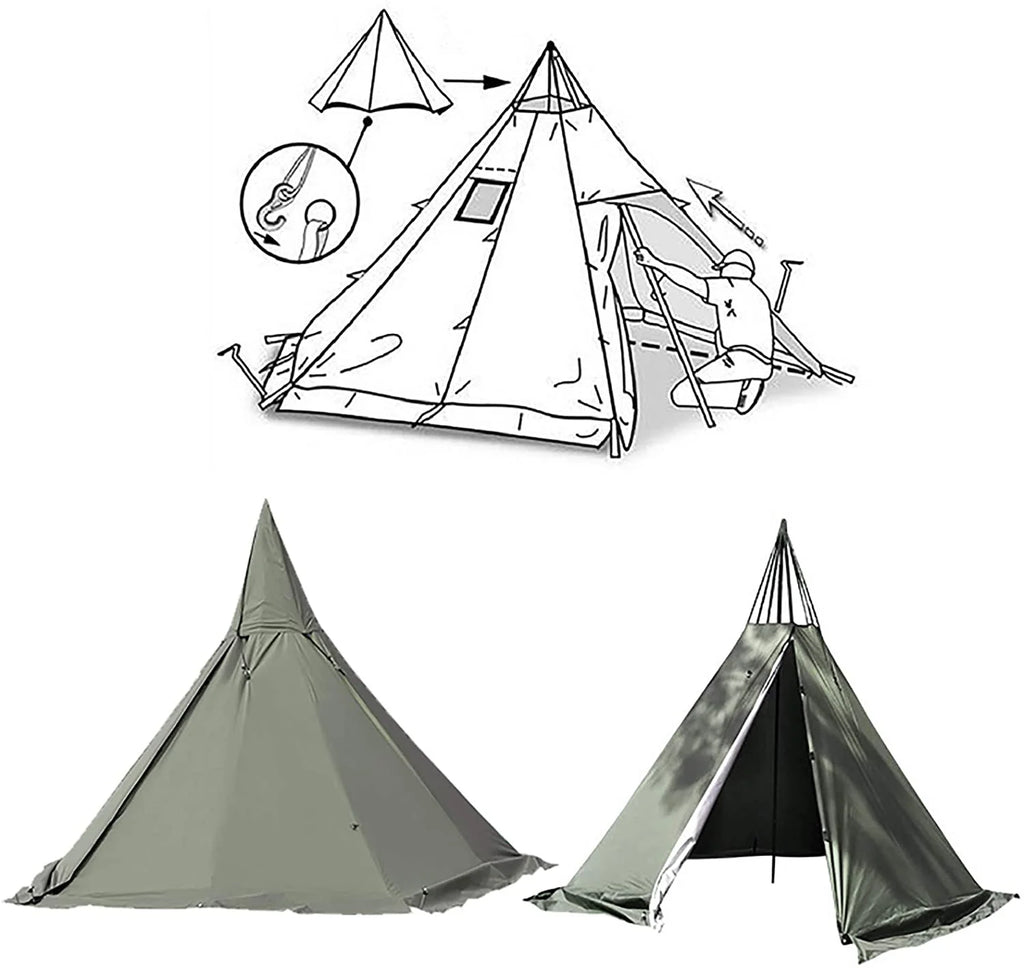 Waterproof 4 Season 2 Doors Tent G3736