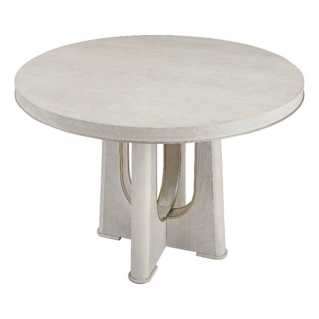 Washed Blond Oak Wood Dining Table K886