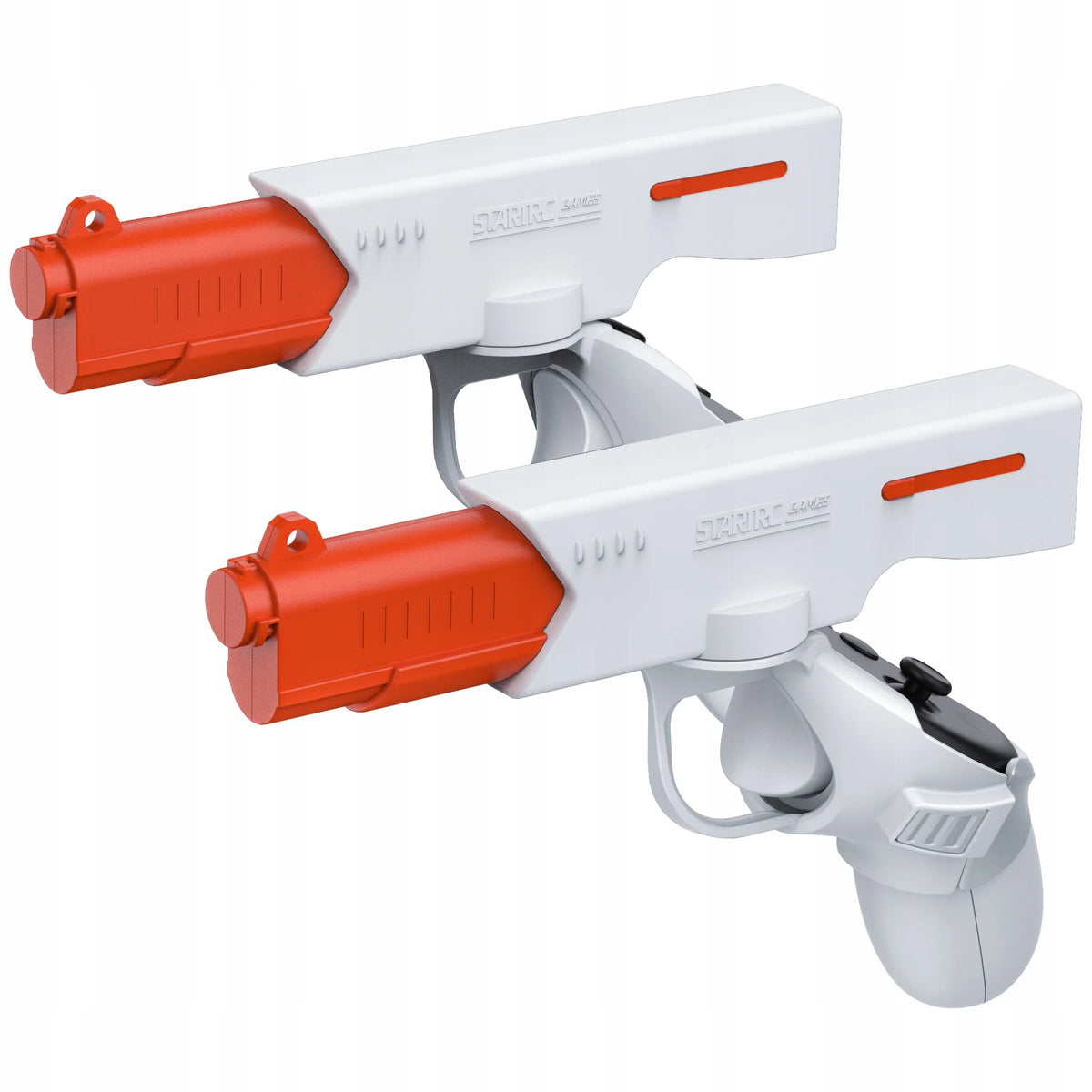 Orange & White Gun Stock for Meta Quest 3 J638