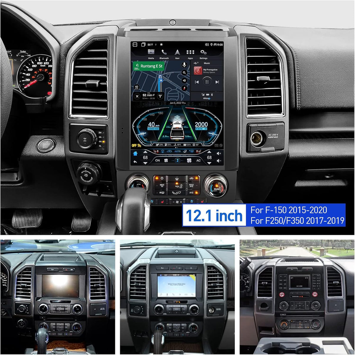 Car Radio Stereo with Wireless Carplay Bluetooth N587