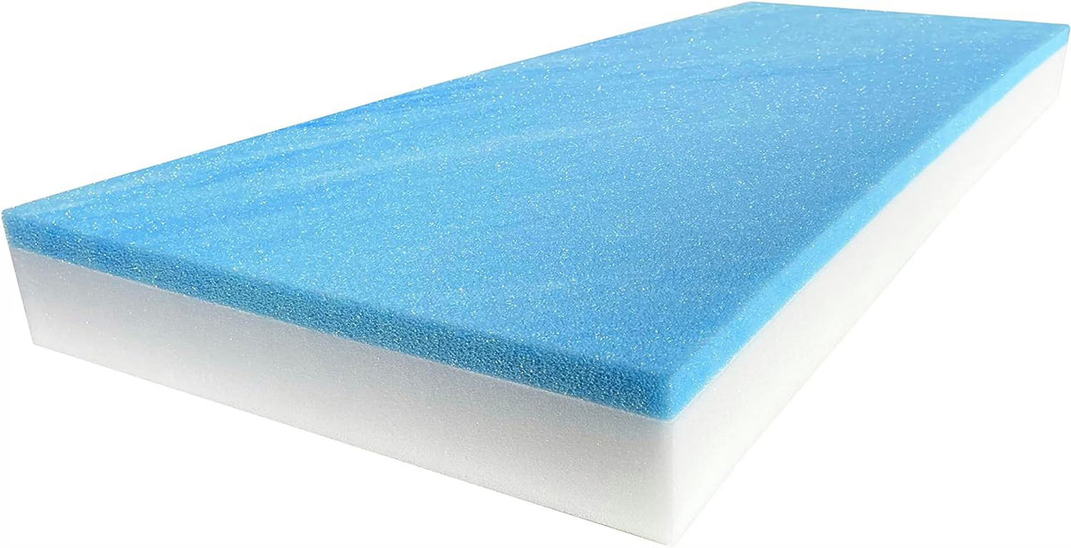 18" X 82" Cool Gel Memory Foam Bench Cushion Replacement Medium Firm W63532