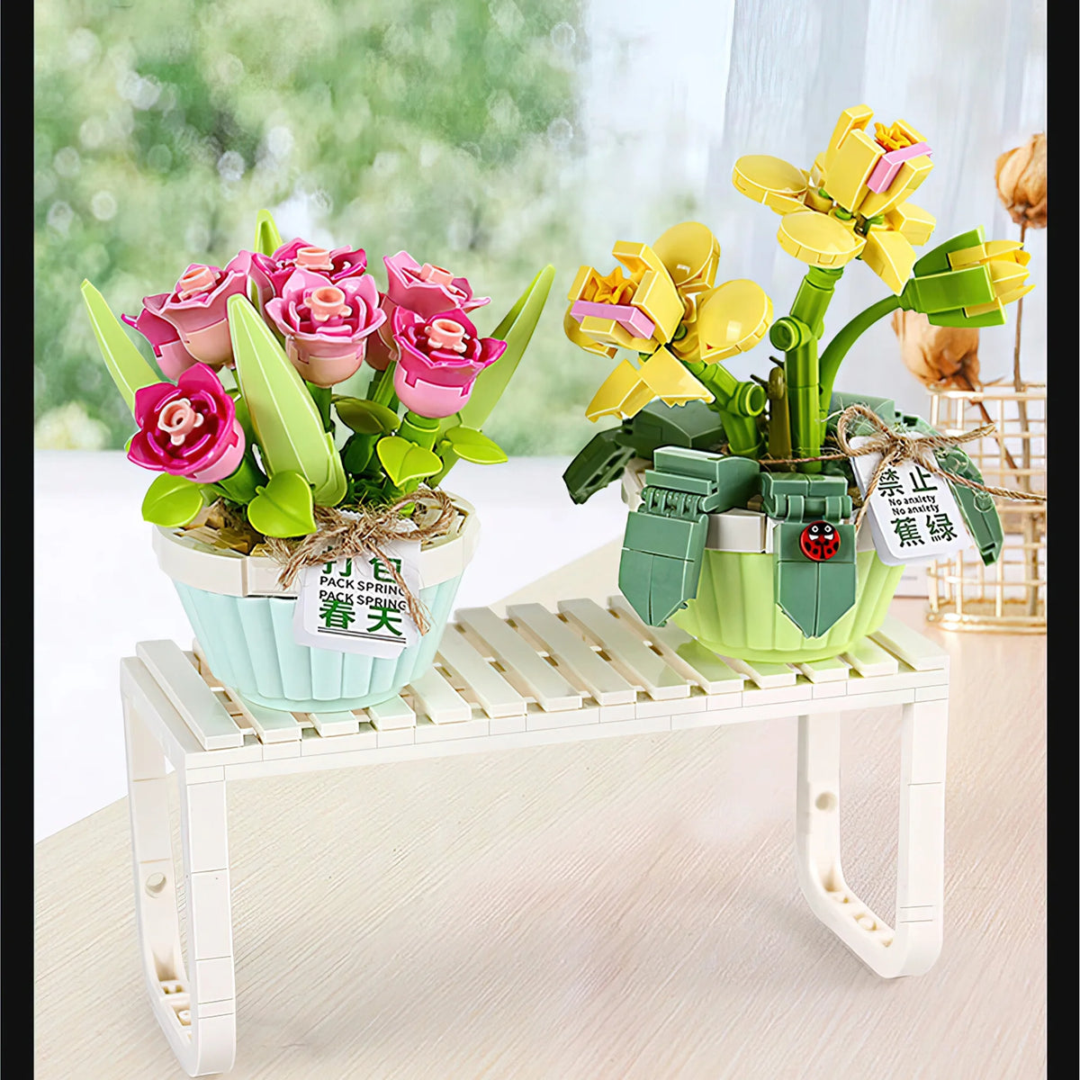 Orchid Bonsai Plant Building Block Set J630253