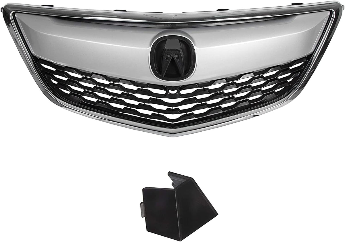 Silver Black Front Grille Cover S571385