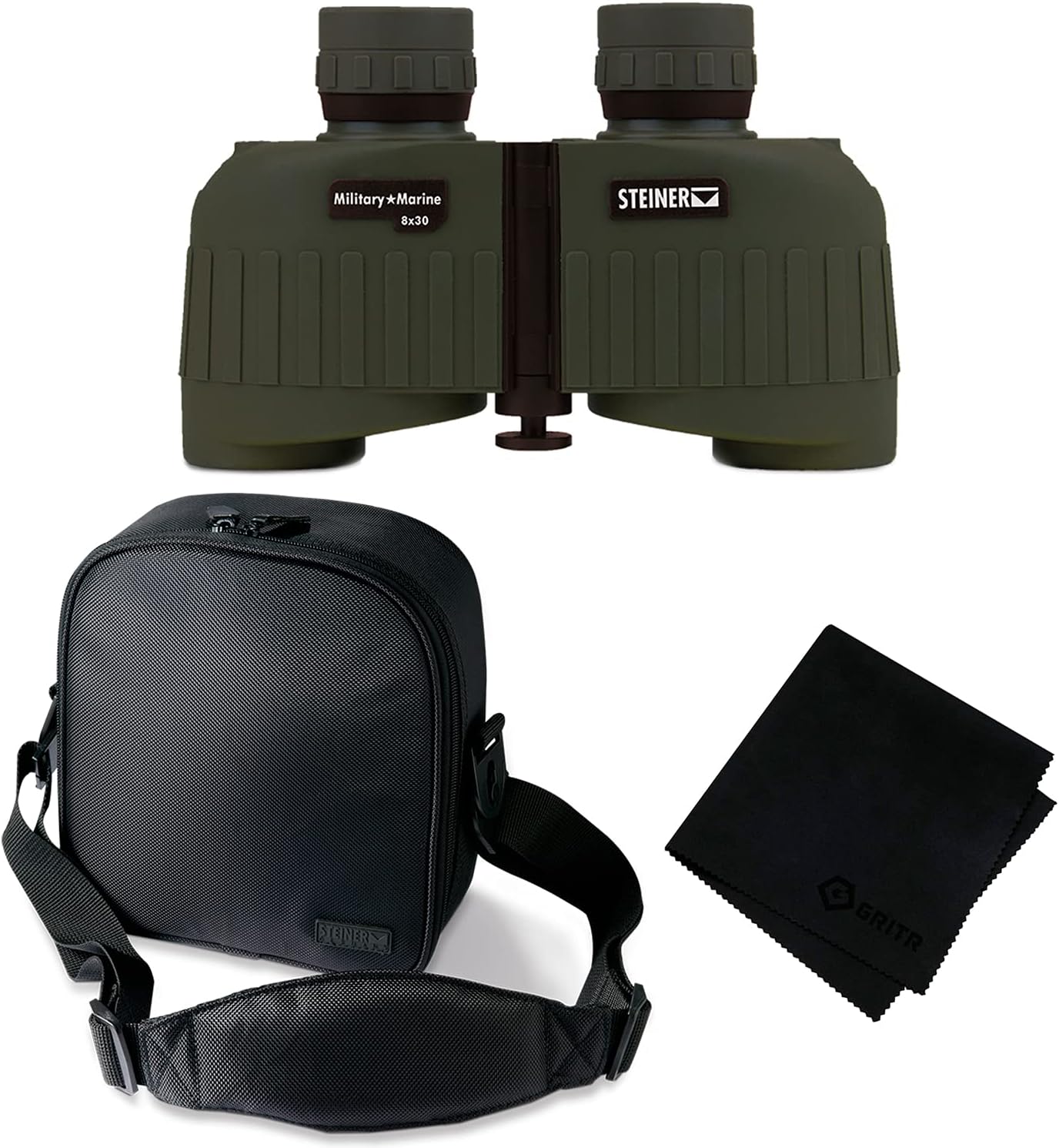 Green 8x30 Waterproof Binoculars B966847