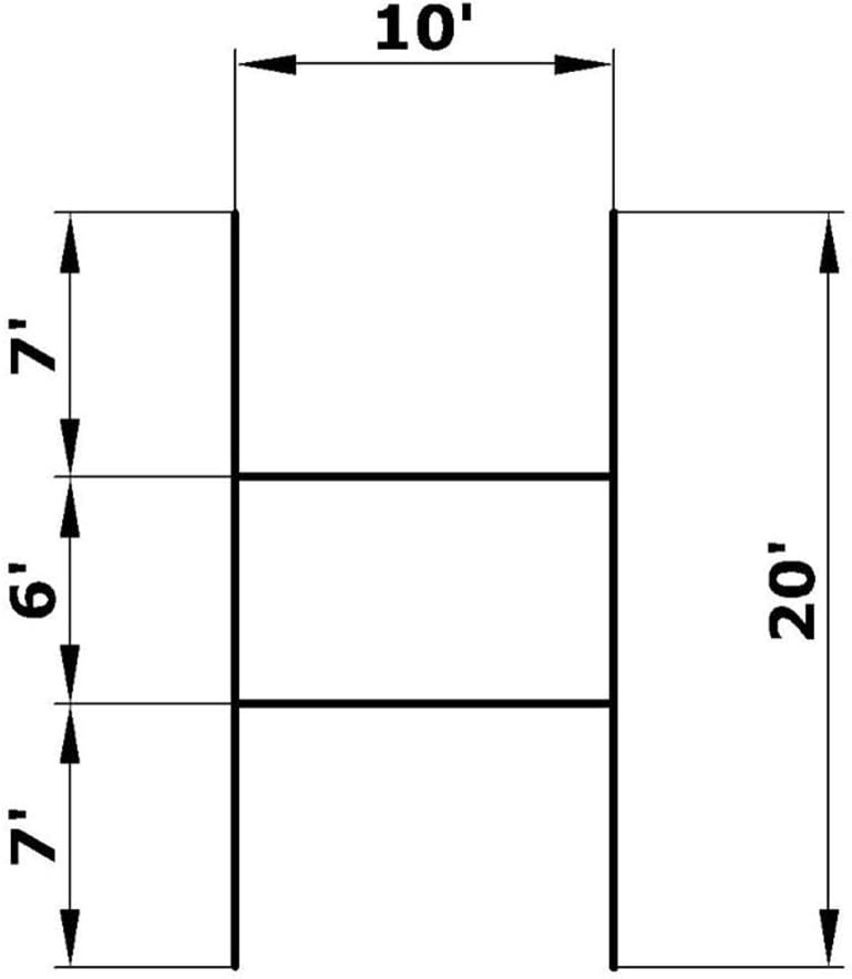 20 x10-inch 9ga Metal Yard Sign Stakes (Pkg of 100) T5335