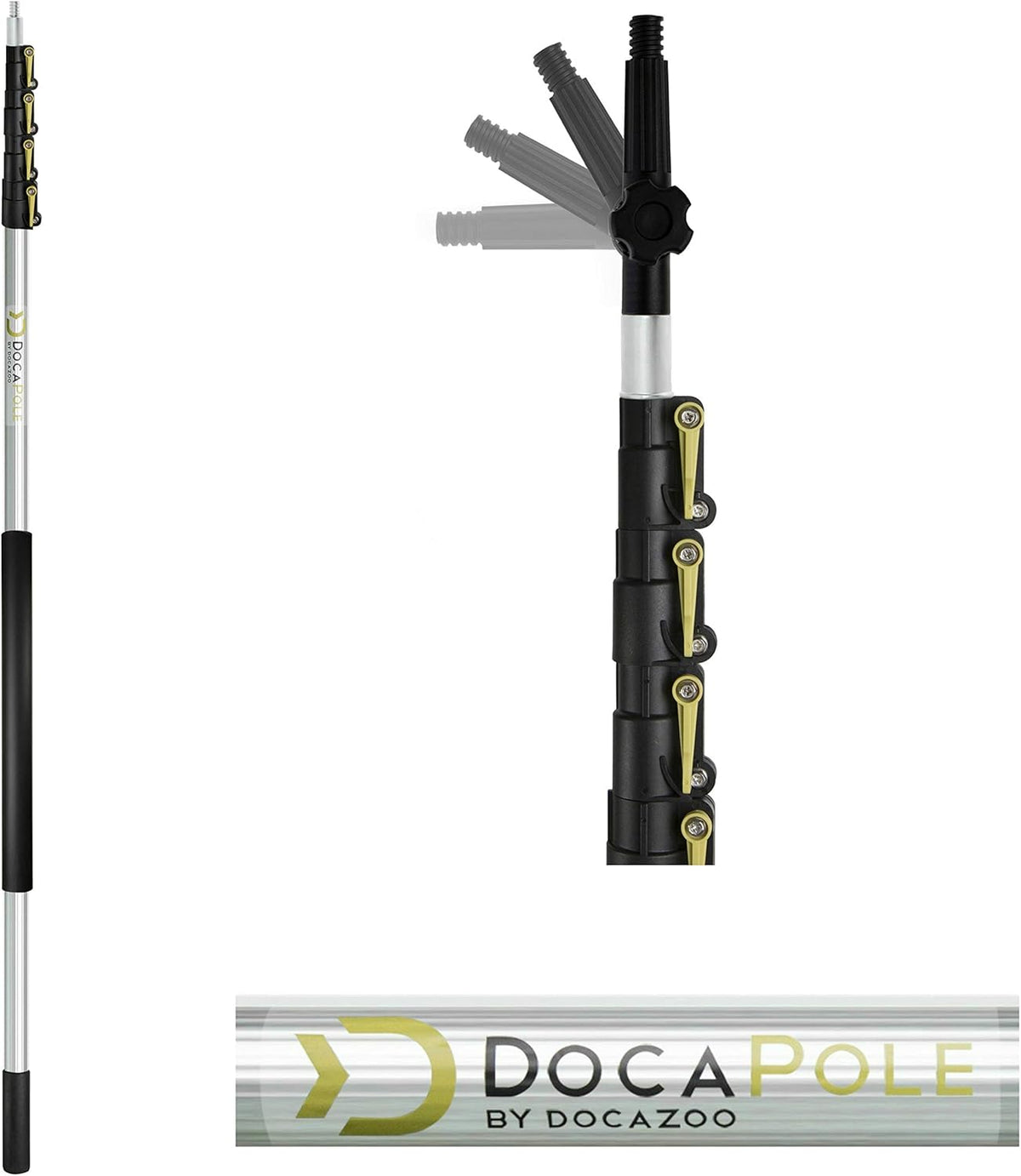 11 Inch Medium Bristle Deck Brush with Telescoping Pole L403157