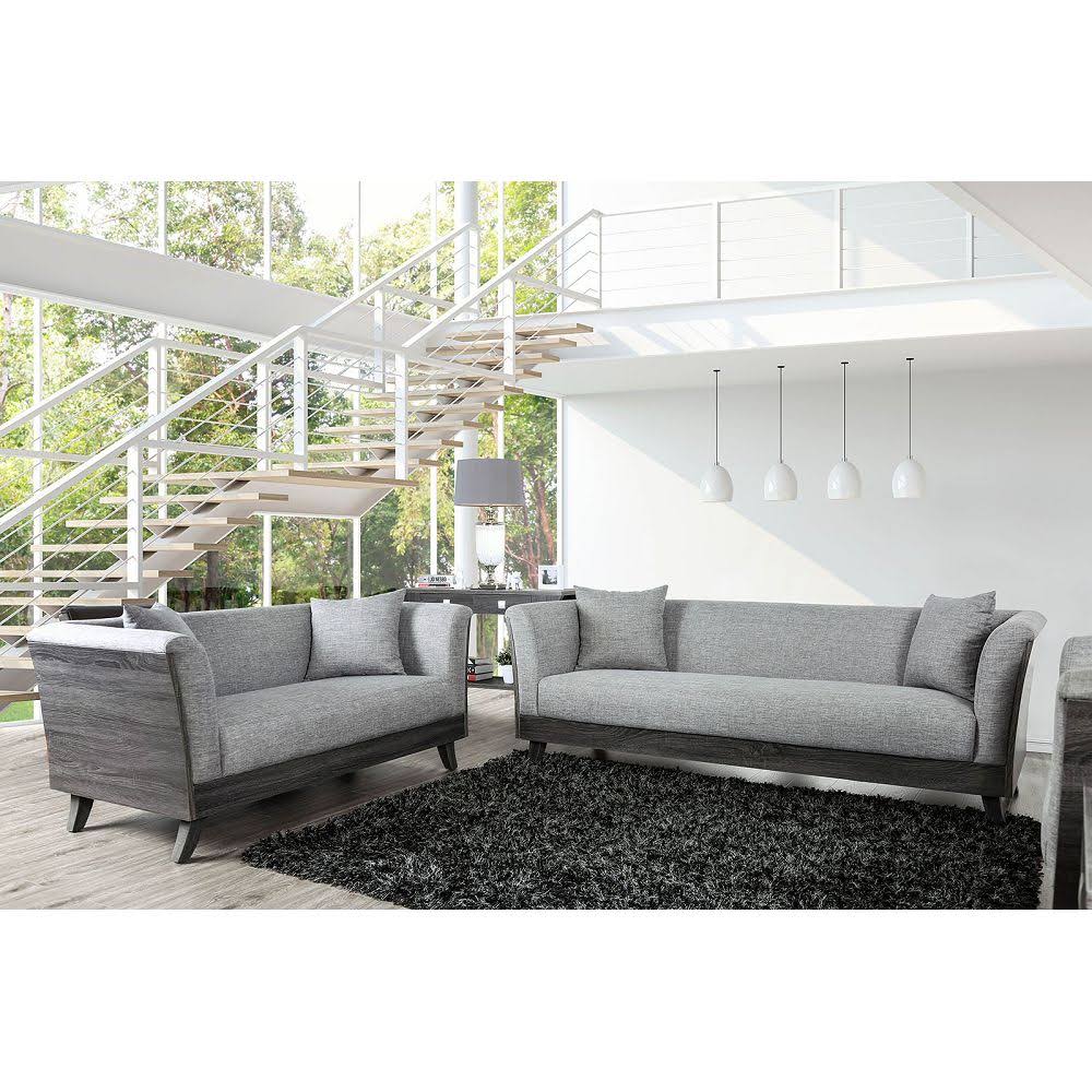Gray Loveseat F5587