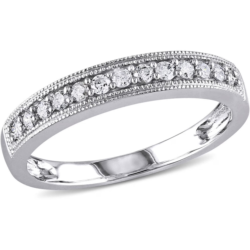 10kt White Gold Diamond Wedding Band W94600