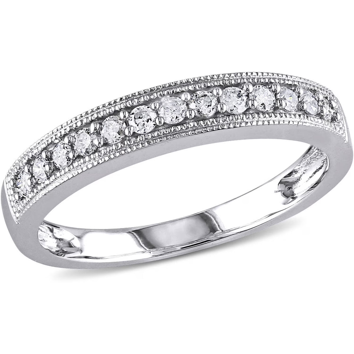 10kt White Gold Diamond Wedding Band W94600
