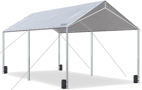 10X20ft Heavy Duty Car Canopy Galvanized Frame Carport R968