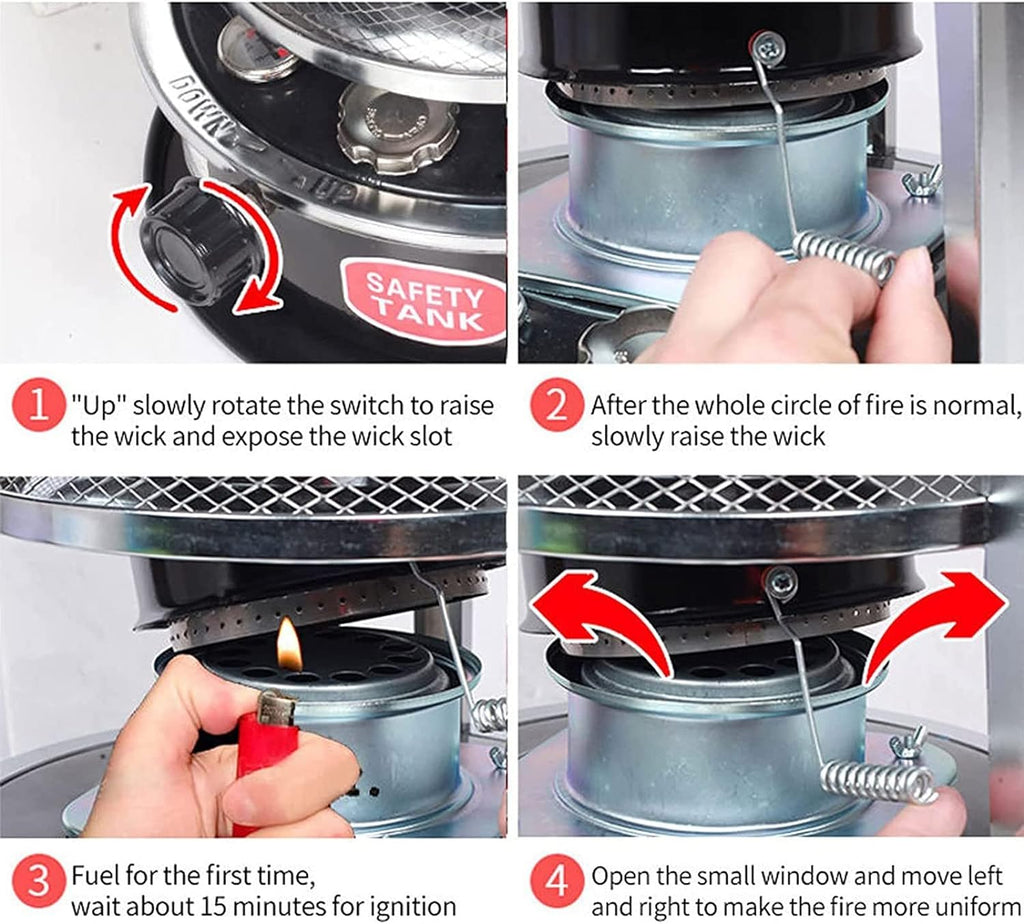 Portable Kerosene Heater Stove, 10000BTU, 6L T997